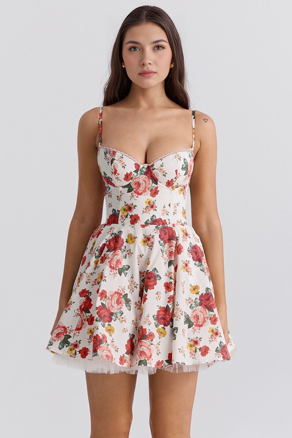 Cleo Women's Mini Dress | Double-Layer Combed Polyester, Flattering Volume 10