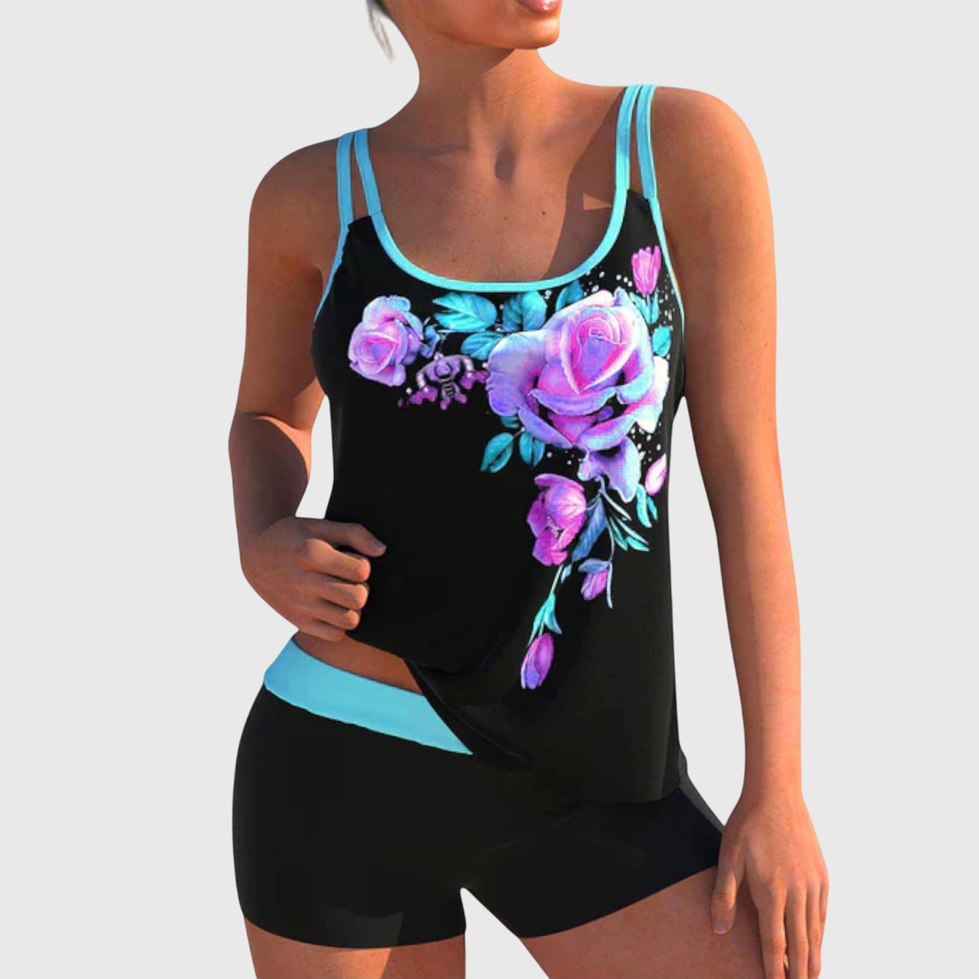 Cleo Women's Swimsuit Set | Floral Print, Plus Size Available 1