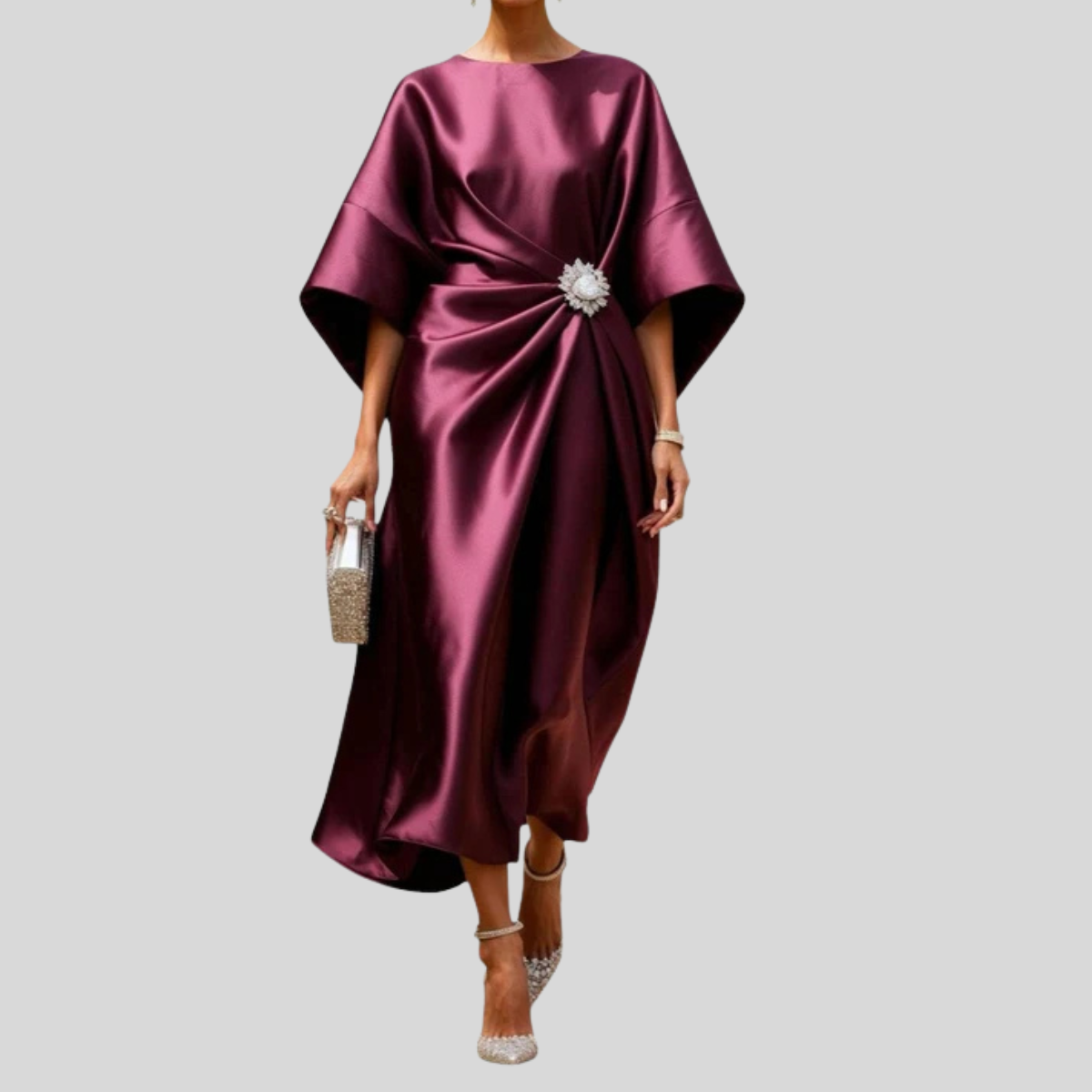 Cora Women's Formal Dress | Timeless Long Cut, Luxurious Shine 1