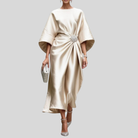 Cora Women's Formal Dress | Timeless Long Cut, Luxurious Shine 5