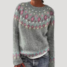 Cora Women's Knit Sweater | Colorful Patterns 1
