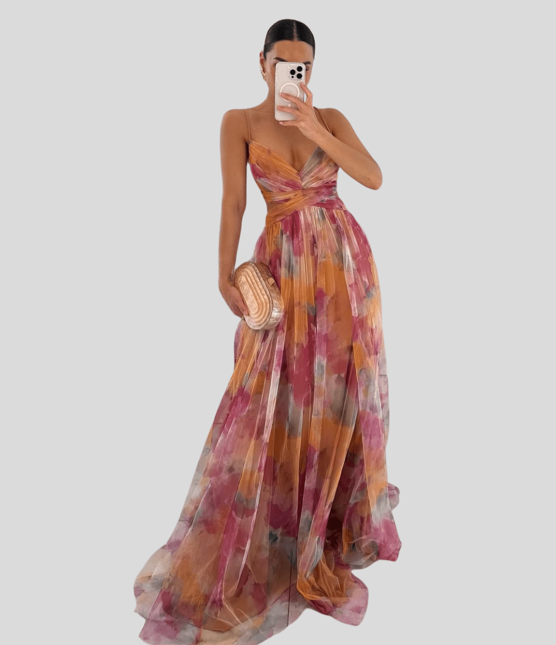 Cora Women's Maxi Dress | Floral Print, Relaxed Fit 0