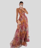 Cora Women's Maxi Dress | Floral Print, Relaxed Fit 0