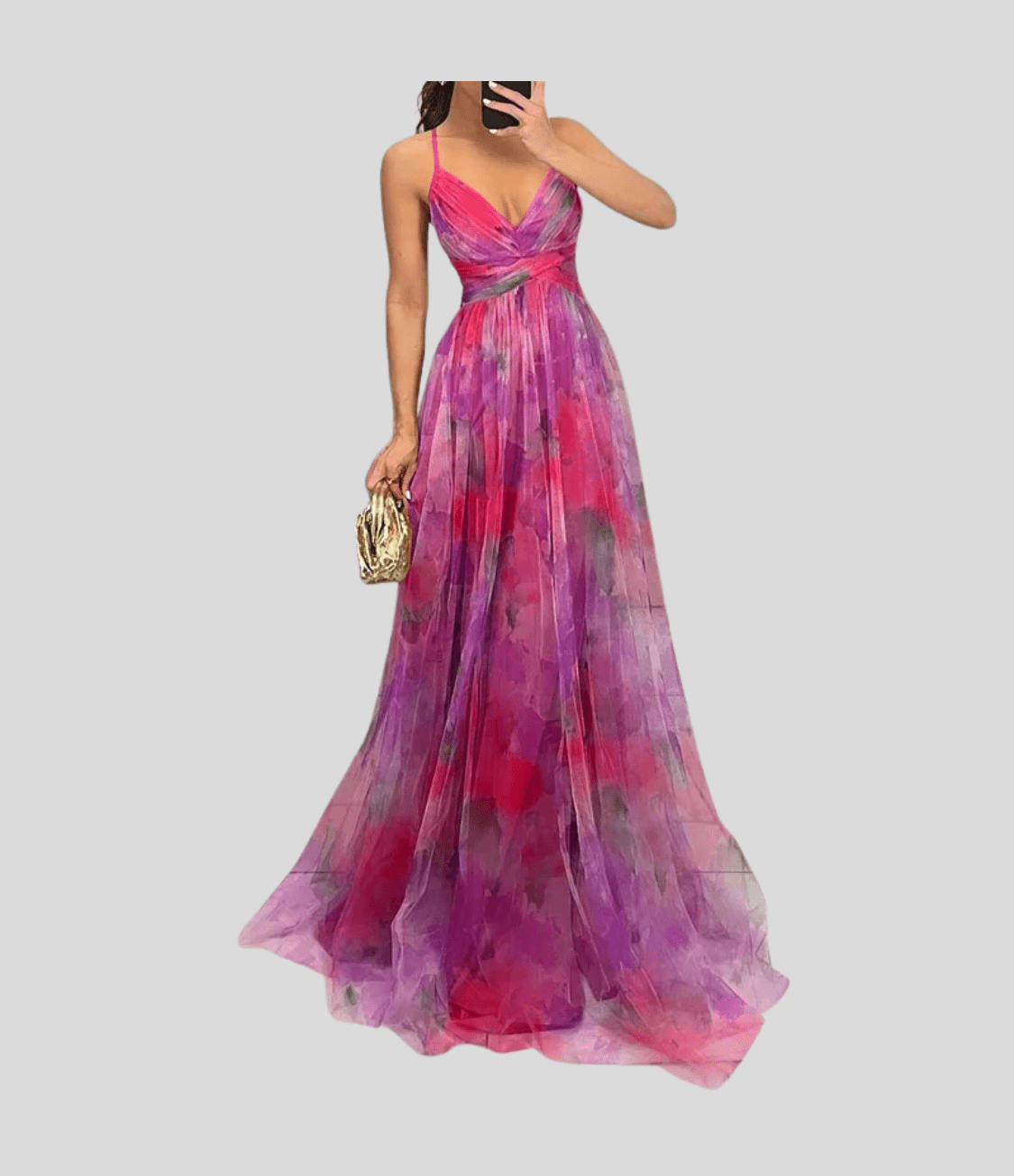 Cora Women's Maxi Dress | Floral Print, Relaxed Fit 7