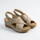 Cora Women's Sandals | Cross Strap Platform, Open Toe Design 0