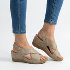Cora Women's Sandals | Cross Strap Platform, Open Toe Design 1