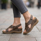 Cora Women's Sandals | Cross Strap Platform, Open Toe Design 2