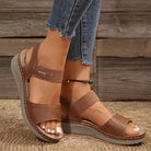 Cora Women's Sandals | Faux Leather, Comfortable Wide Straps 1