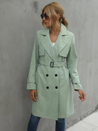 Cora Women's Trench Coat | Double-Breasted, Classic Style 4