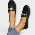 Crisp Women's Penny Loafers | Classic Black Design, Comfortable Fit 5