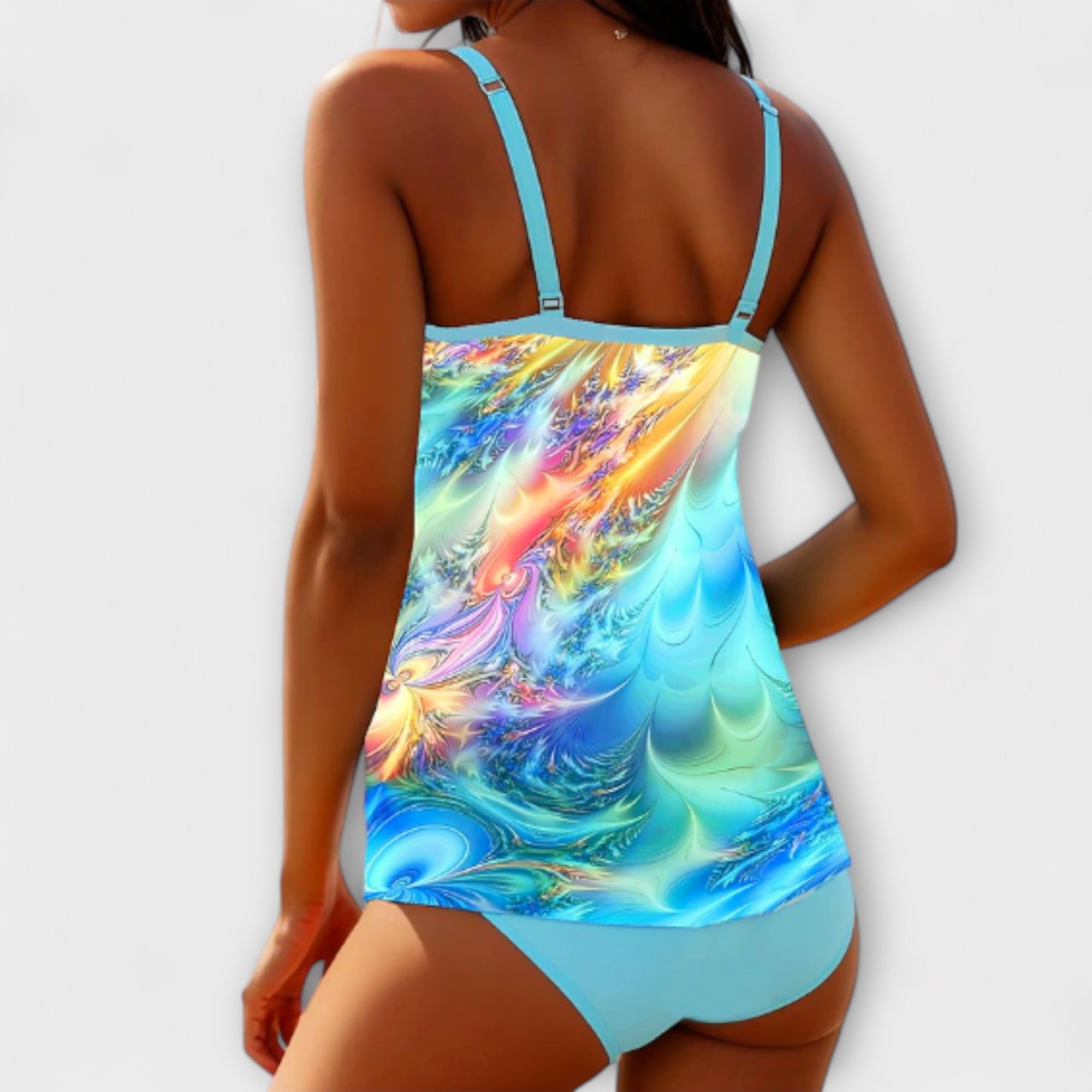 Daisy Women's Tankini Swimsuit Set | Colorful Printed Design, Flattering Coverage 1