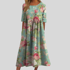 Diana Women's Dress | Flattering Maxi with Elegant Embroidery 1