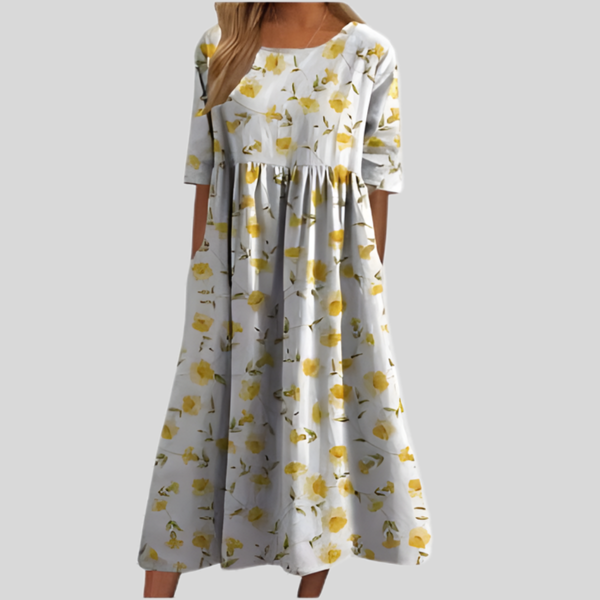 Diana Women's Dress | Flattering Maxi with Elegant Embroidery 6