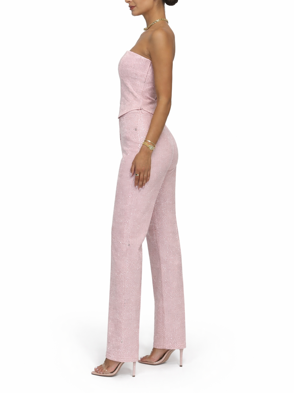 Ella Women's Co Ord Set | Strapless Bustier & High-Waisted Pants 2