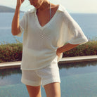 Ella Women's Knitted Co Ord Set | Short Sleeve, Relaxed Fit 2