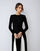 Elysia Women's Black Maxi Dress | Lightweight Fabric, Elegant Design 1