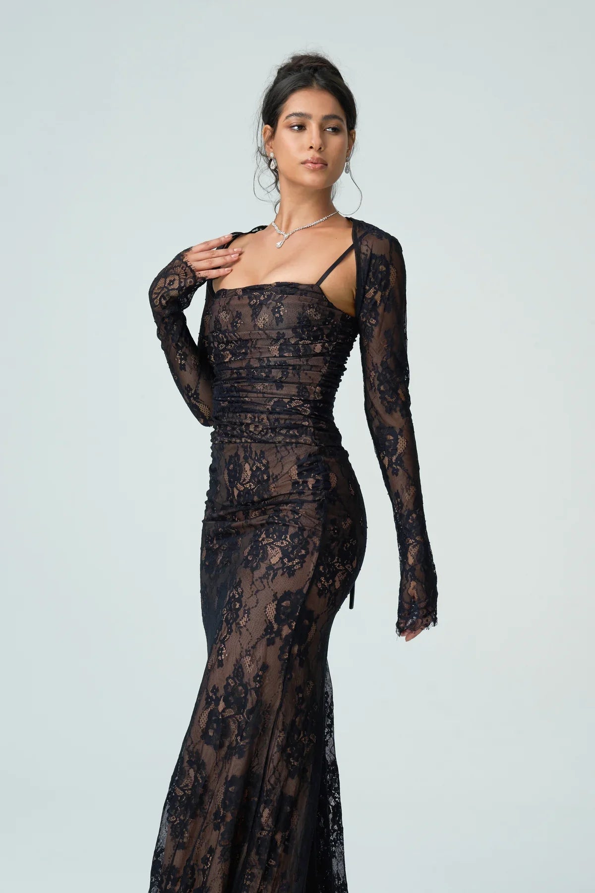 Evelyn Women's Lace Cocktail Dress | Floral Design, Elegant Fit 2