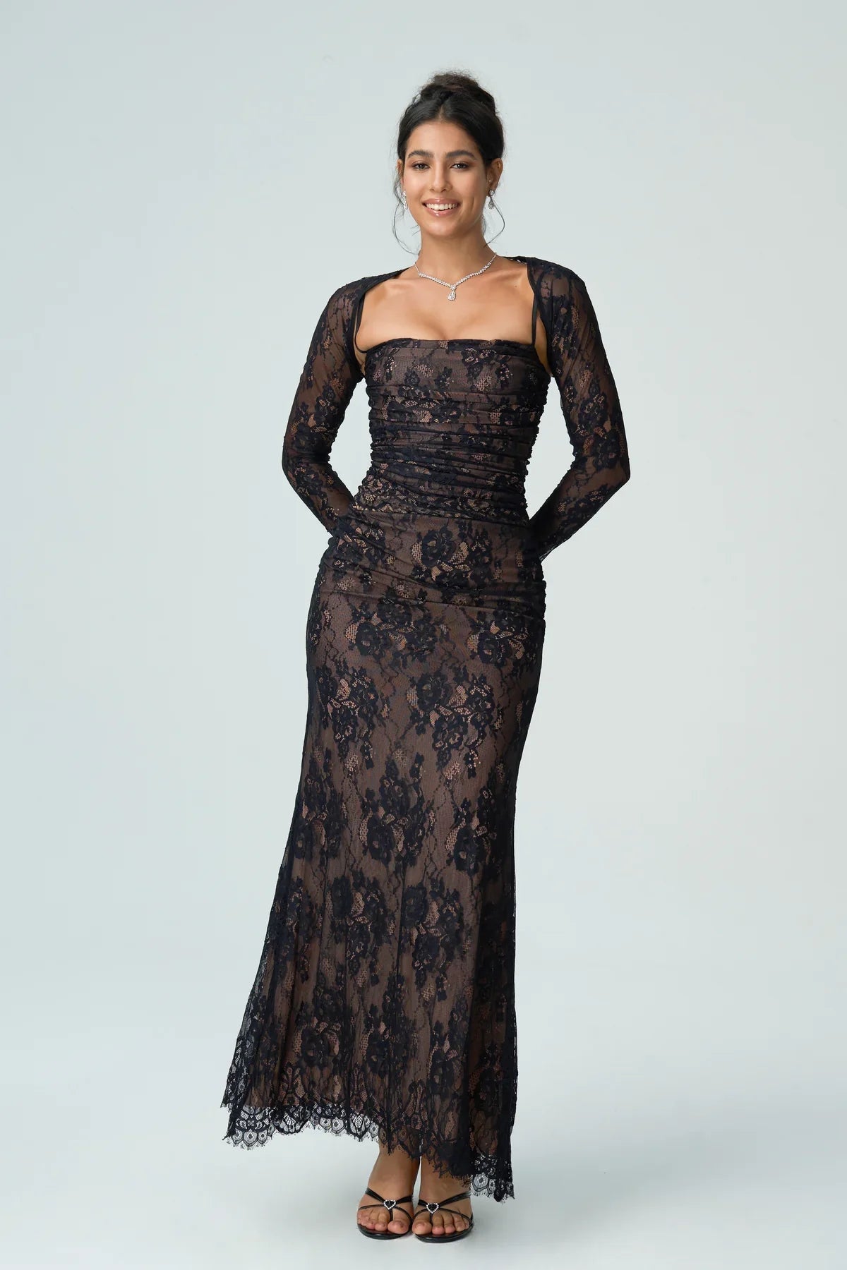 Evelyn Women's Lace Cocktail Dress | Floral Design, Elegant Fit 4