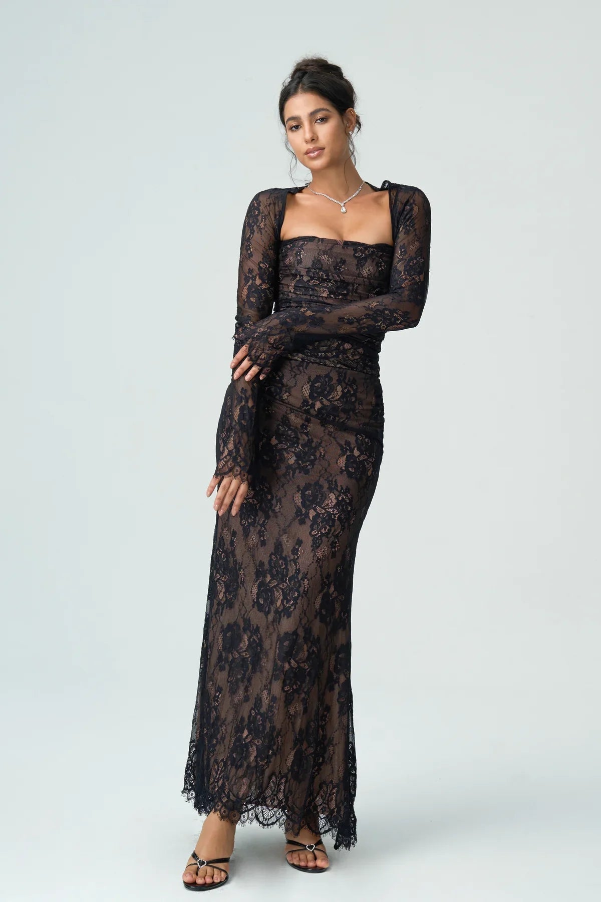 Evelyn Women's Lace Cocktail Dress | Floral Design, Elegant Fit 6