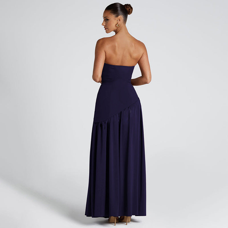 Evelyn Women's Maxi Dress | Elegant Strapless Design, Lightweight Fabric 2