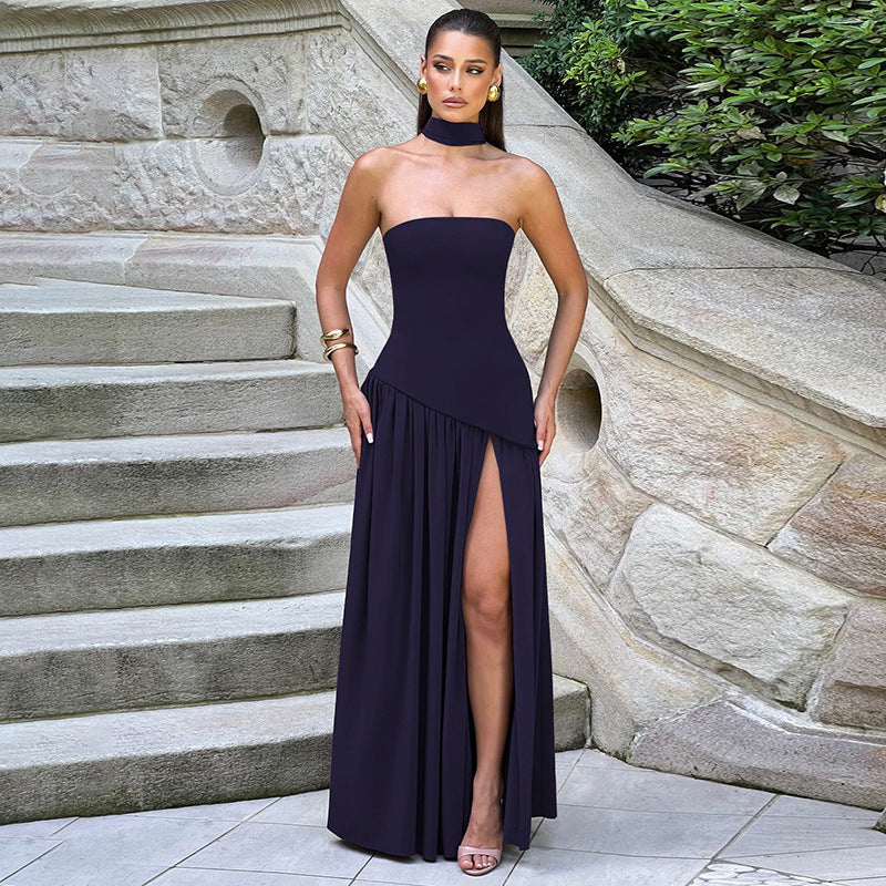 Evelyn Women's Maxi Dress | Elegant Strapless Design, Lightweight Fabric 7