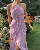 Evelyn Women's Maxi Dress | Pleated Ruffles, Elegant Summer Gown 3