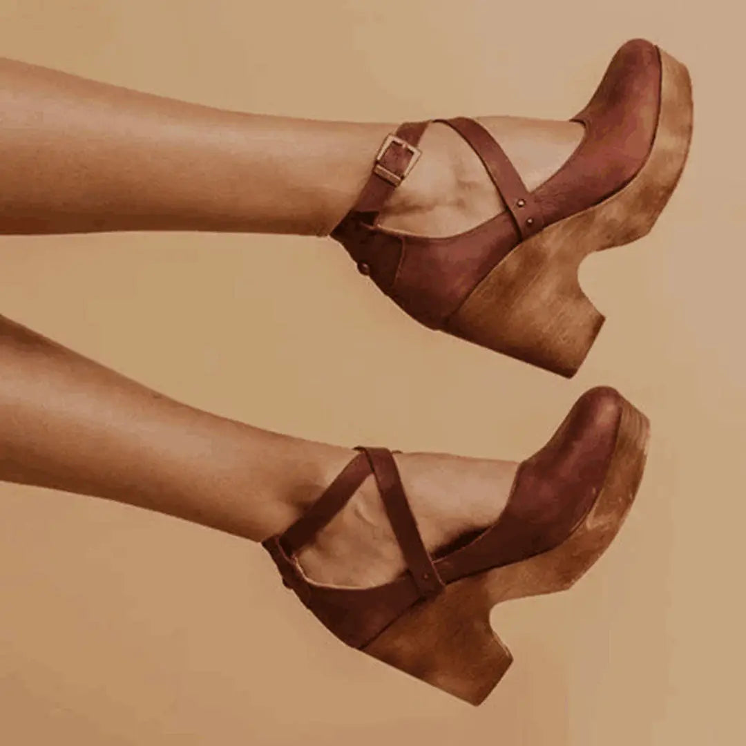 Evelyn Women's Sandals | Comfortable Closed Toe Wedge Heels 1