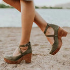Evelyn Women's Sandals | Comfortable Closed Toe Wedge Heels 2