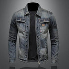 Fay Men's Denim Jacket | Matte Textured Finish, Regular Fit 0