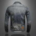 Fay Men's Denim Jacket | Matte Textured Finish, Regular Fit 3