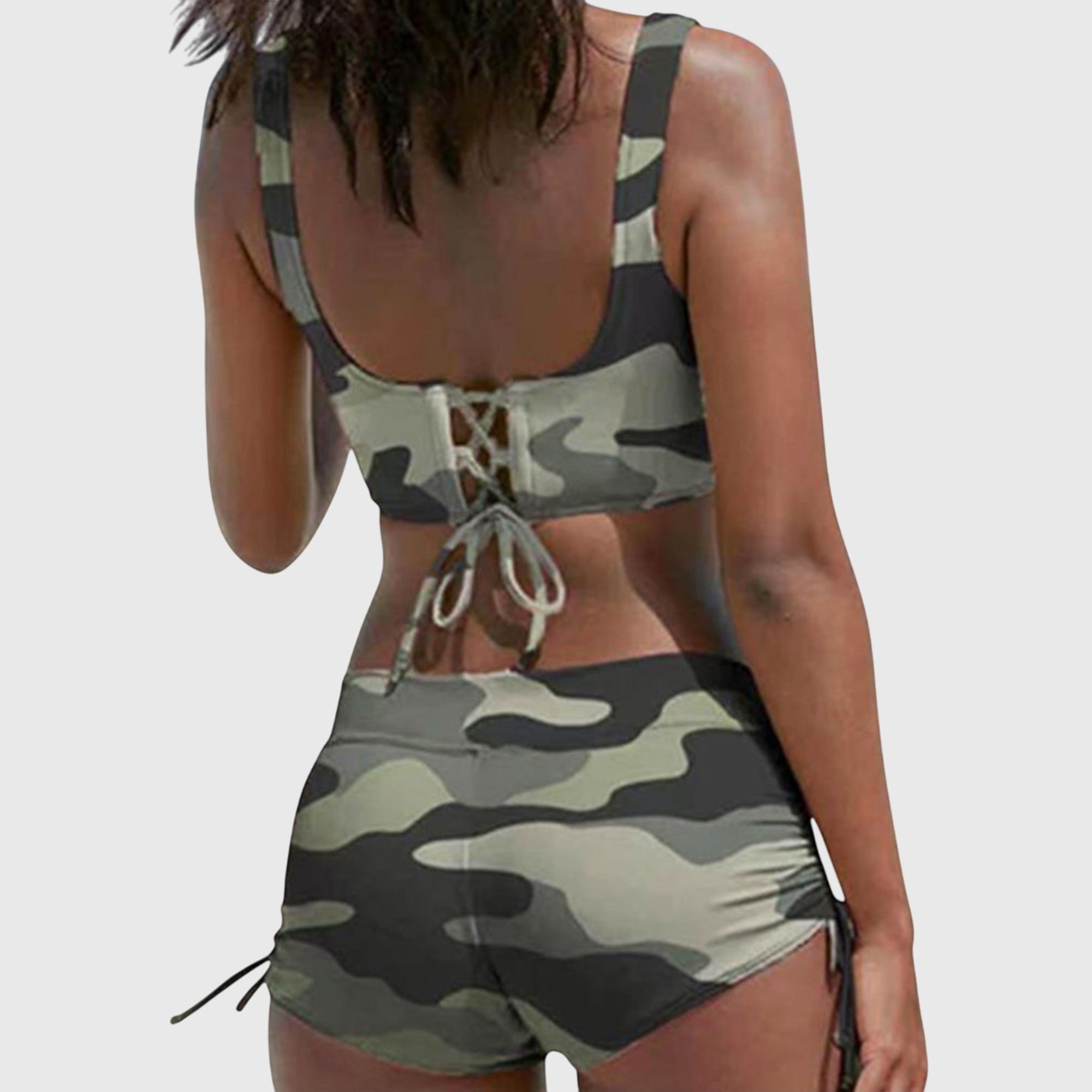 Fiona Women's Bikini Set | Camo Print, Modern Design, Plus Size Swimwear Available 1
