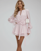 Fiona Women's Dress | Lightweight Polyester, Bodycon Mini with Flare Sleeves 6