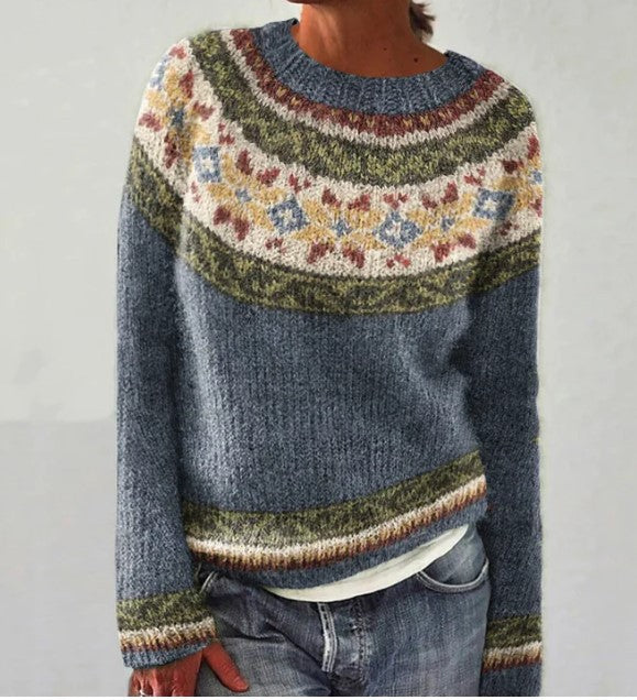 Fiona Women's Jumper | Classic Fair Isle Knit, Cozy and Versatile 5