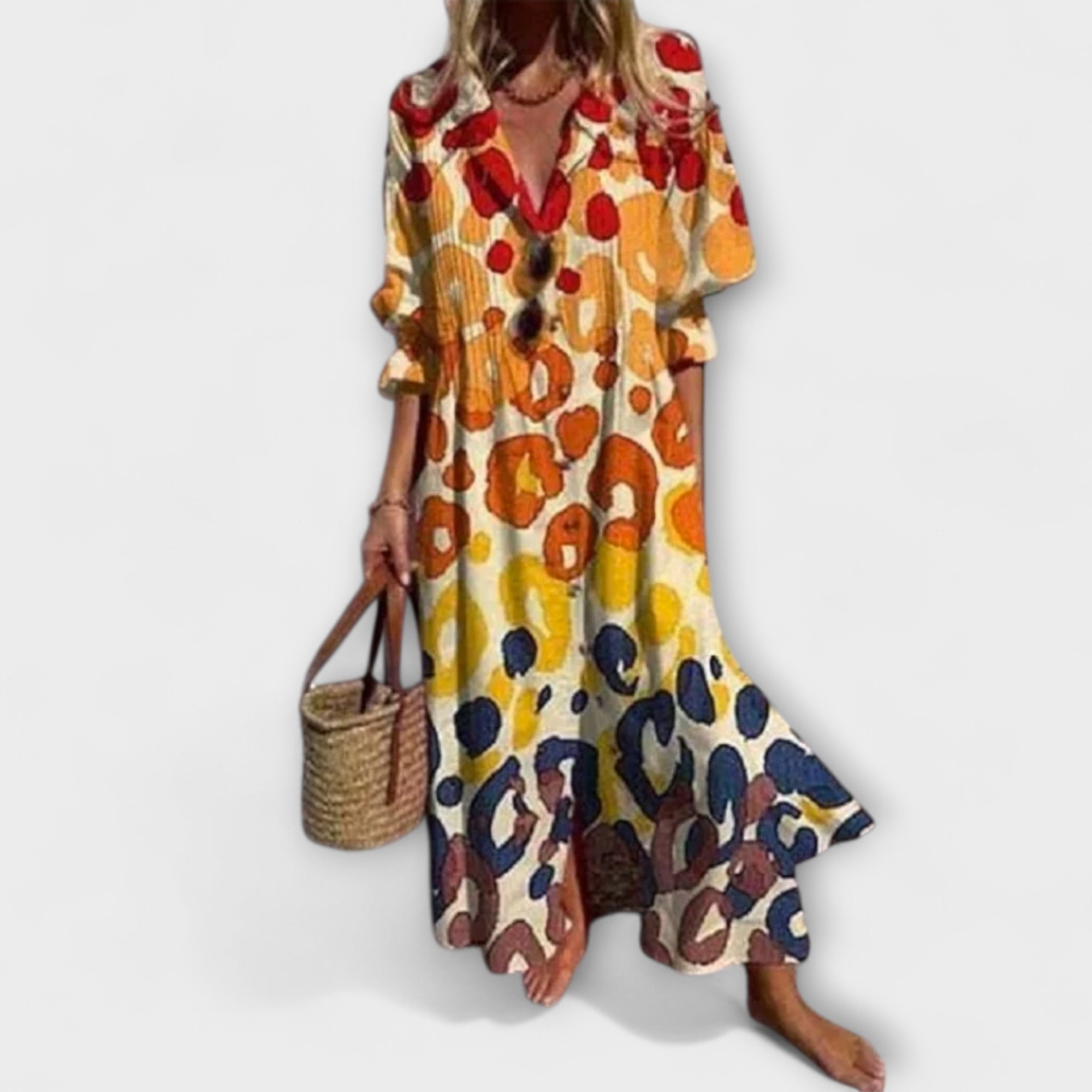 Fiona Women's Maxi Dress | Floral Pattern, Comfortable Fit 2