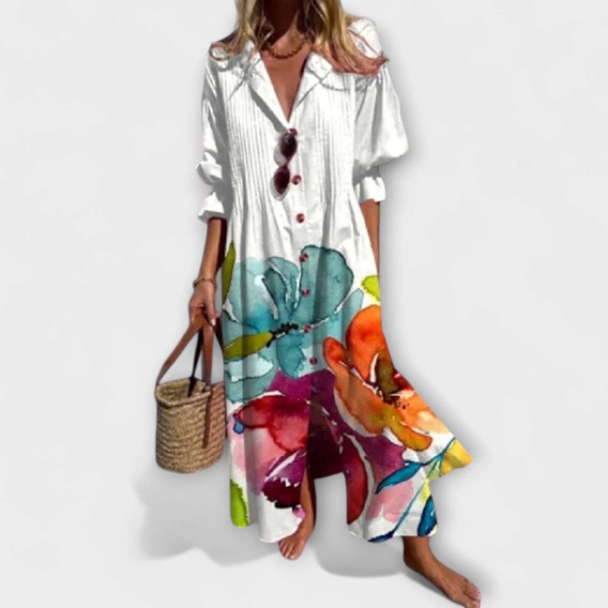 Fiona Women's Maxi Dress | Floral Pattern, Comfortable Fit 6
