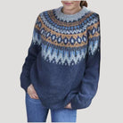 Fiona Women's Oversized Jumper | Chunky Knit Fair Isle Design 1