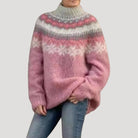 Fiona Women's Oversized Jumper | Chunky Knit Fair Isle Design 3