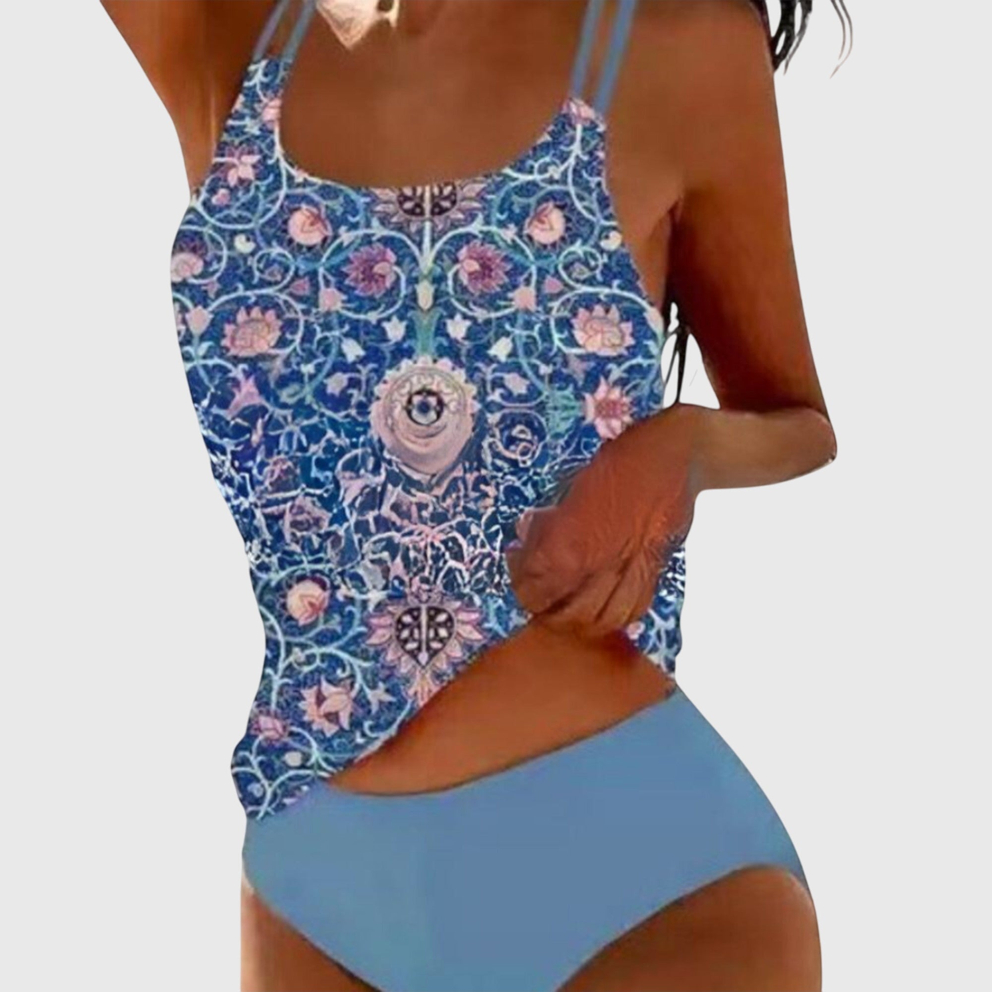 Fiona Women's Tankini Swimsuit | Vibrant Print, Plus Size Swimwear Available 4