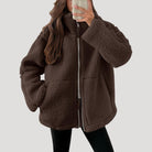 Fiona Women's Winter Jacket | Fluffy Fleece Zip-Up 3