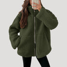 Fiona Women's Winter Jacket | Fluffy Fleece Zip-Up 4