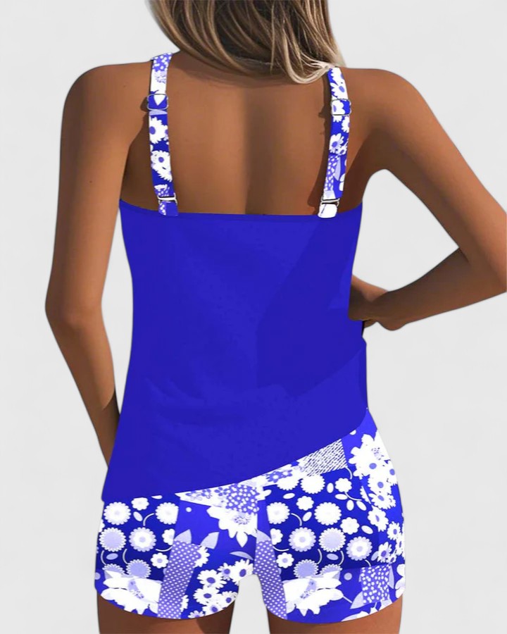Gina Women's Floral Tankini Swimsuit | Comfortable Fit, Plus Size Swimwear Available 2