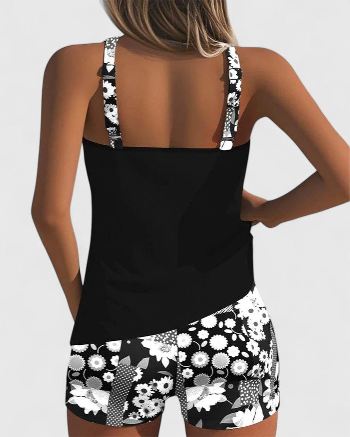 Gina Women's Floral Tankini Swimsuit | Comfortable Fit, Plus Size Swimwear Available 5