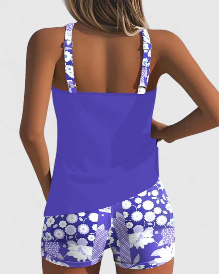 Gina Women's Floral Tankini Swimsuit | Comfortable Fit, Plus Size Swimwear Available 6