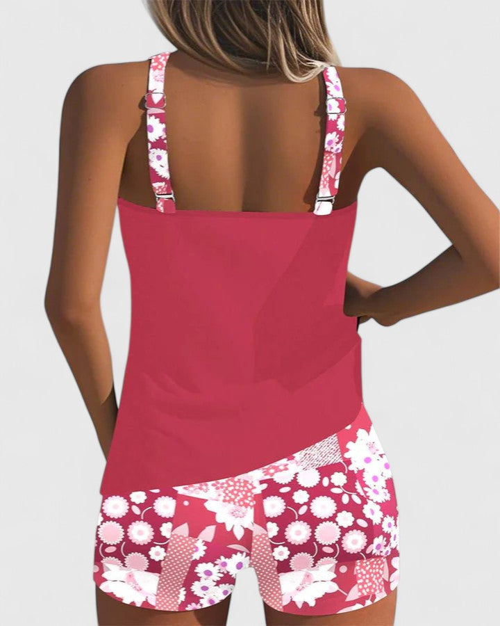Gina Women's Floral Tankini Swimsuit | Comfortable Fit, Plus Size Swimwear Available 9