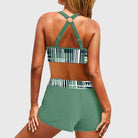 Gina Women's High Waisted Bikini Set | Ribbed Swimwear for Plus Size 2