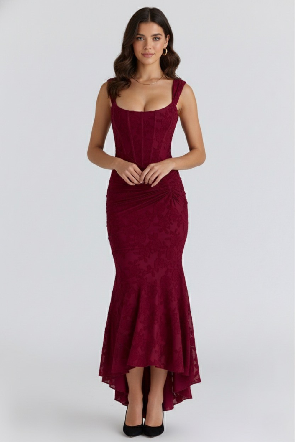 Hannah Women's Midi Dress | Structured Bustier, Elegant Summer Style 4