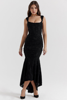 Hannah Women's Midi Dress | Structured Bustier, Elegant Summer Style 5