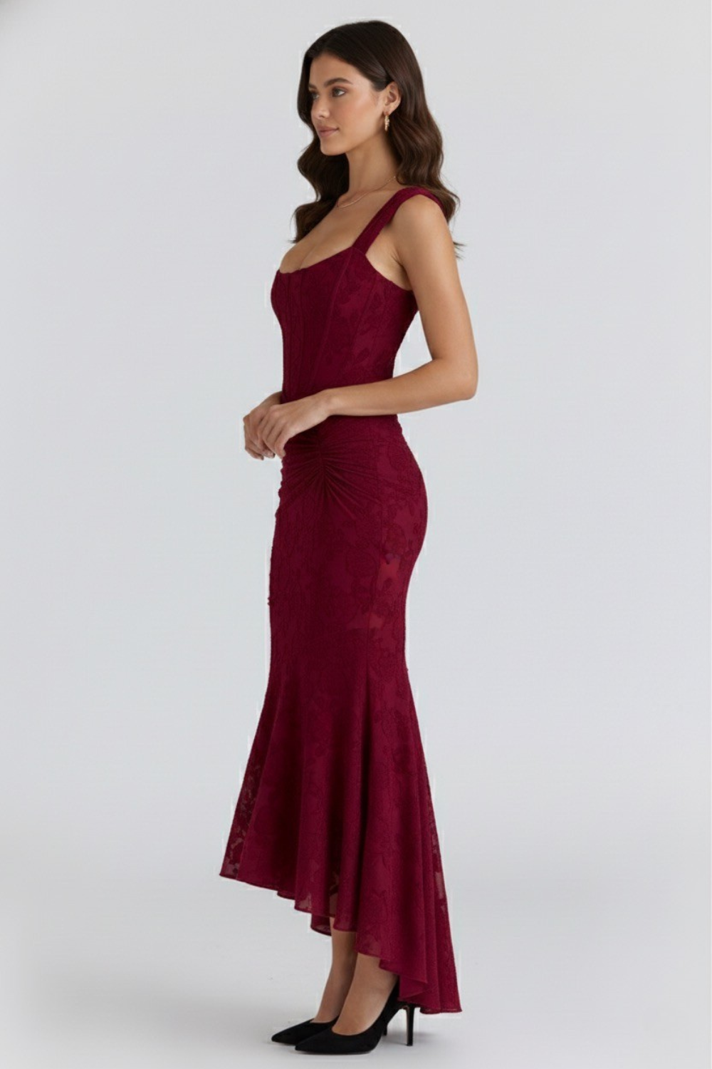 Hannah Women's Midi Dress | Structured Bustier, Elegant Summer Style 6