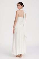 Harriet Women's Cocktail Dress | Asymmetric Crepe and Chiffon Design 1
