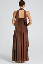 Harriet Women's Cocktail Dress | Asymmetric Crepe and Chiffon Design 3